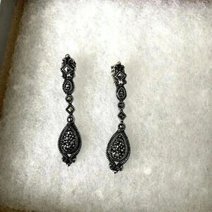 Marcasite sterling silver earrings